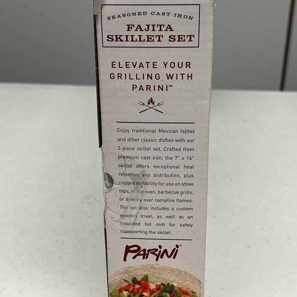 Parini Black Fajita Skillet Set - Picture 7 of 7